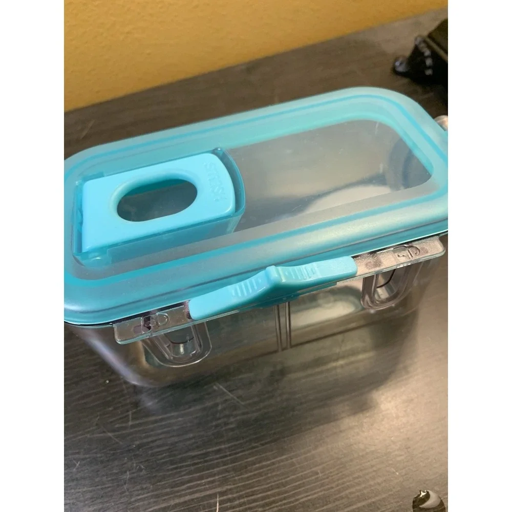 Lot‎ Of 3 Smash Stainless Steel & Plastic Bento Lunch Box, Compartments Teal
